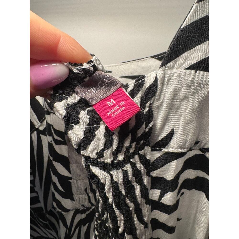 Vince Camuto | Palm Print Paneled Maxi Dress – Size M (Gently Worn) - Picture 5 of 5